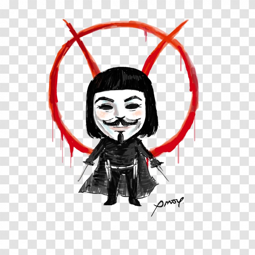 Film Making Fiends Clip Art - Black - V For Vendetta Transparent Transparent PNG