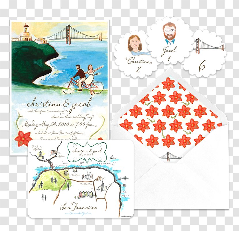 Point Bonita Lighthouse Wedding Invitation - Art - Out Transparent PNG