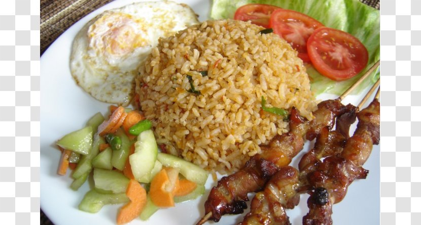 Nasi Goreng Indonesian Cuisine Pecel Javanese Satay - Steamed Rice - Asian Food Transparent PNG