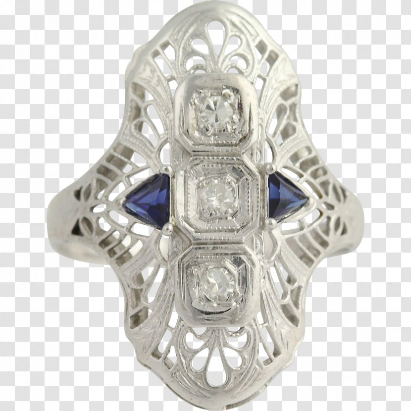 Body Jewellery Silver Sapphire Diamond Transparent PNG