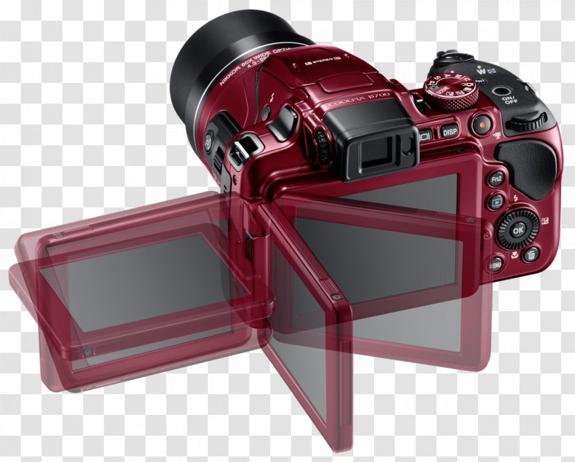 Point-and-shoot Camera Nikon Zoom Lens Bridge - Coolpix Series Transparent PNG