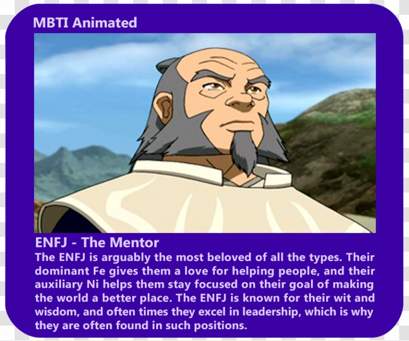 Iroh ENFJ Myers–Briggs Type Indicator Avatar: The Last Airbender Personality - Intp - Voice Of Prince Zuko Transparent PNG