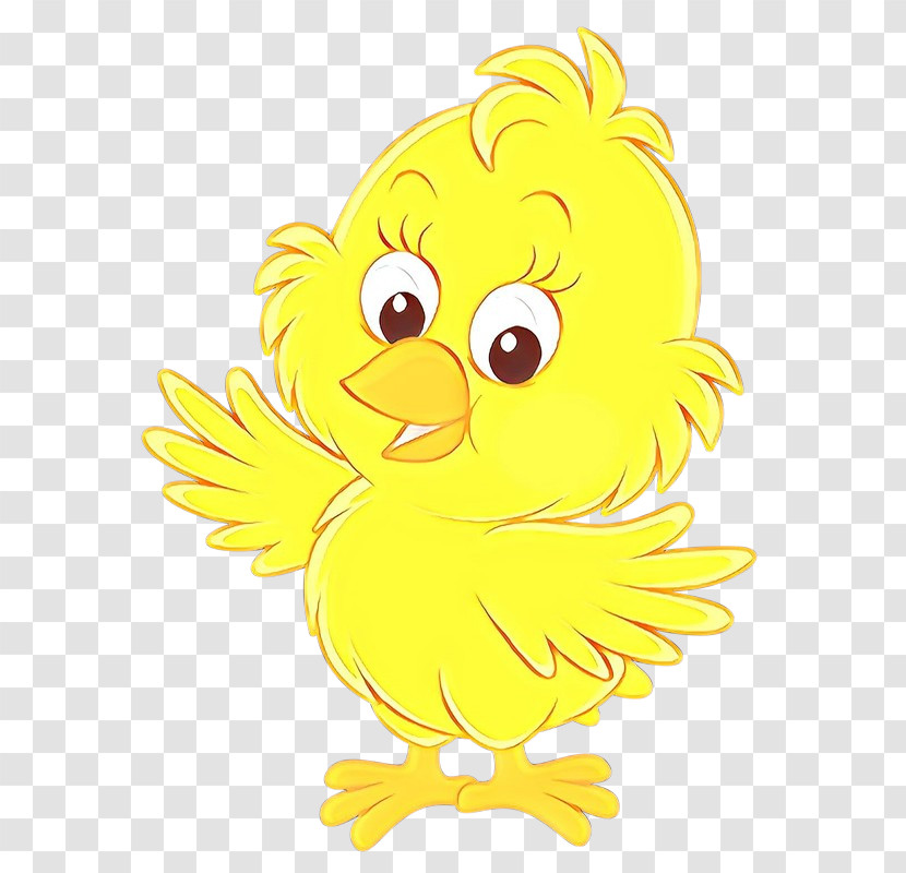 Cartoon Yellow Bird Beak Transparent PNG