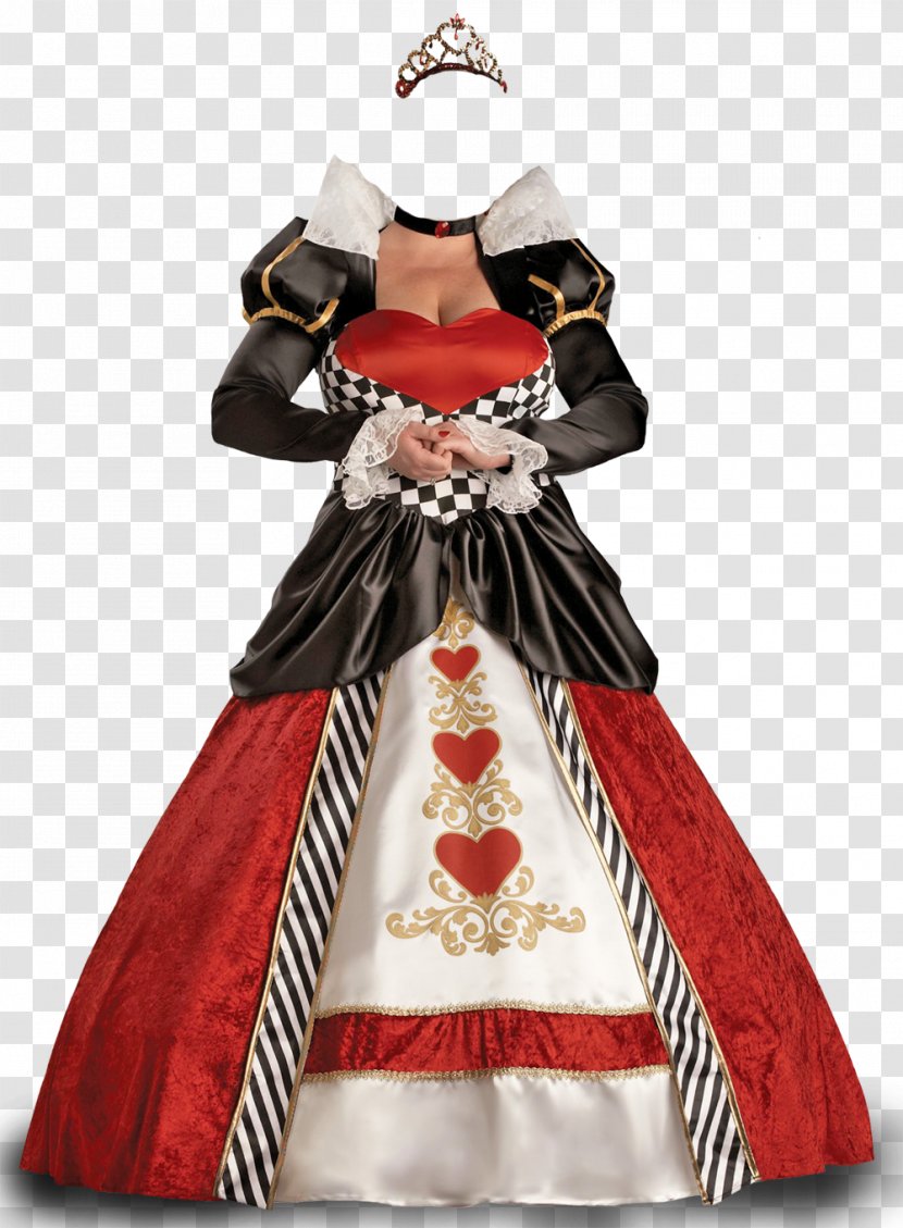 Queen Of Hearts Costume Party Dress Clothing - Gown Transparent PNG