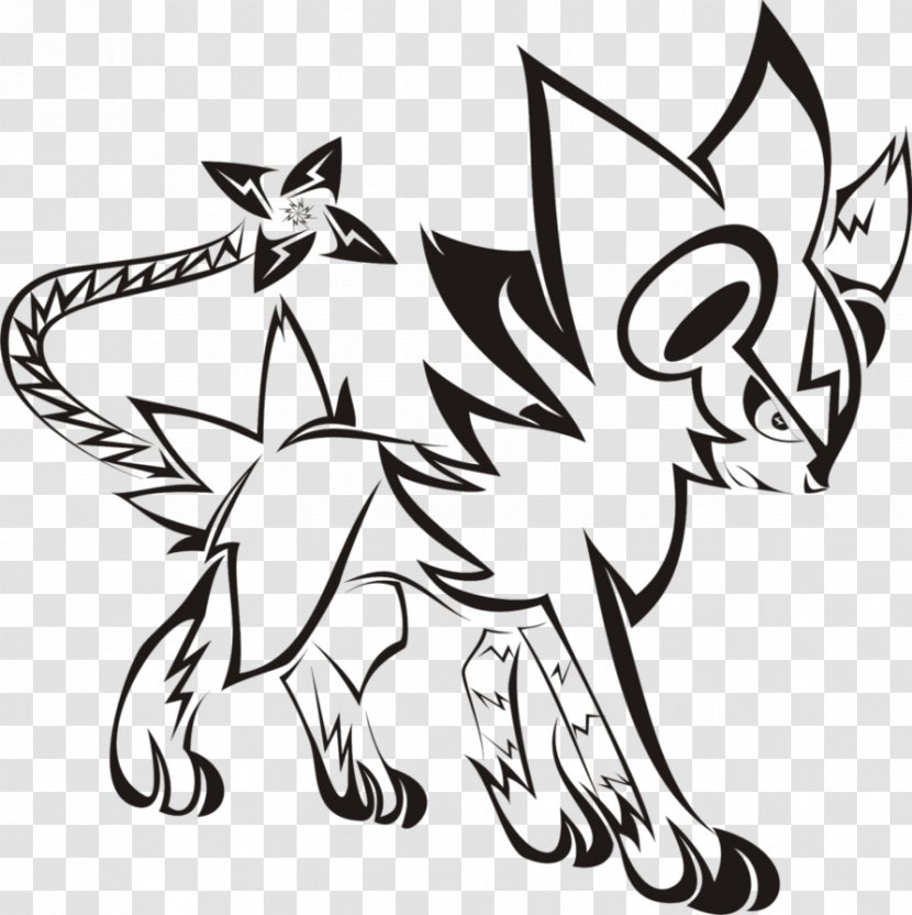 Luxray Pokémon Drawing Tattoo Luxio - 123 Transparent PNG
