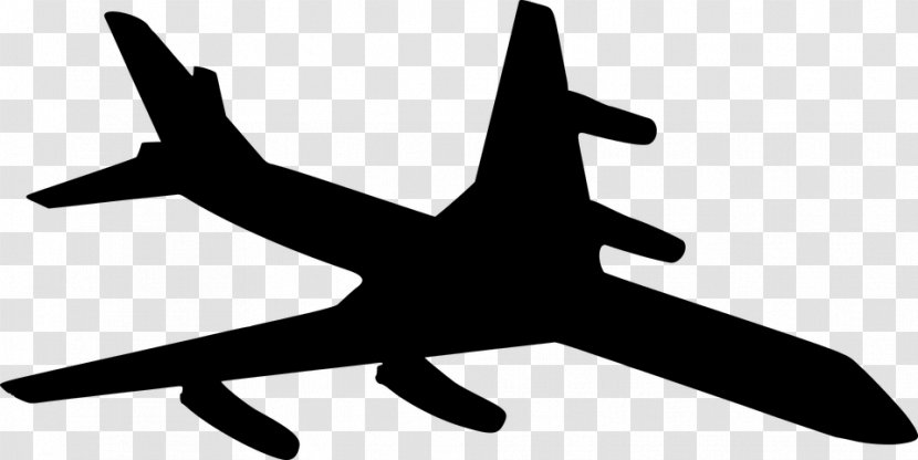 Airplane Silhouette Aircraft Clip Art - Wing Transparent PNG