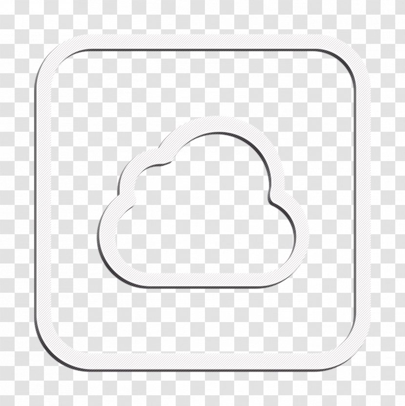 Cloud Icon Media Network - Logo - Blackandwhite Transparent PNG