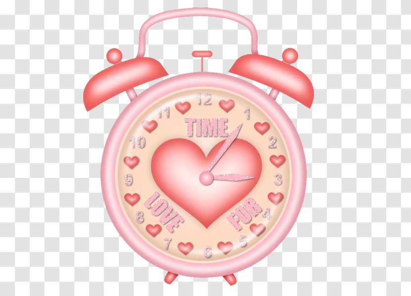 Alarm Clock Clip Art - Valentines Day - Sweet Wind Lovely Pink Transparent PNG