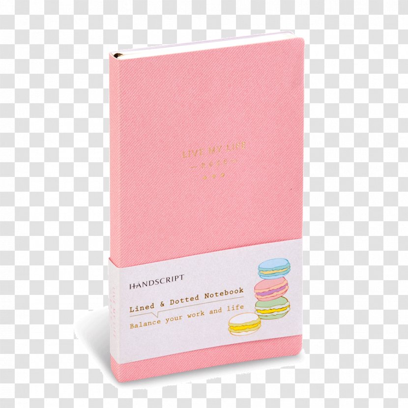 Notebook Product Diary Logo Idea - Magenta - Cursive Writing Transparent PNG