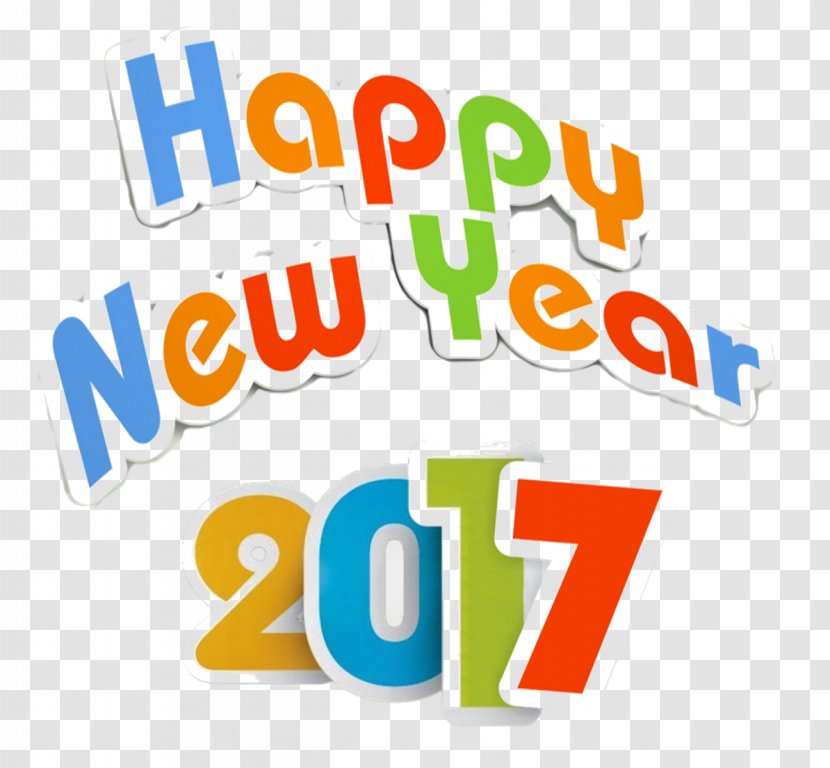 New Year's Day Clip Art - Brand - Year 2017 Png (1) Transparent PNG