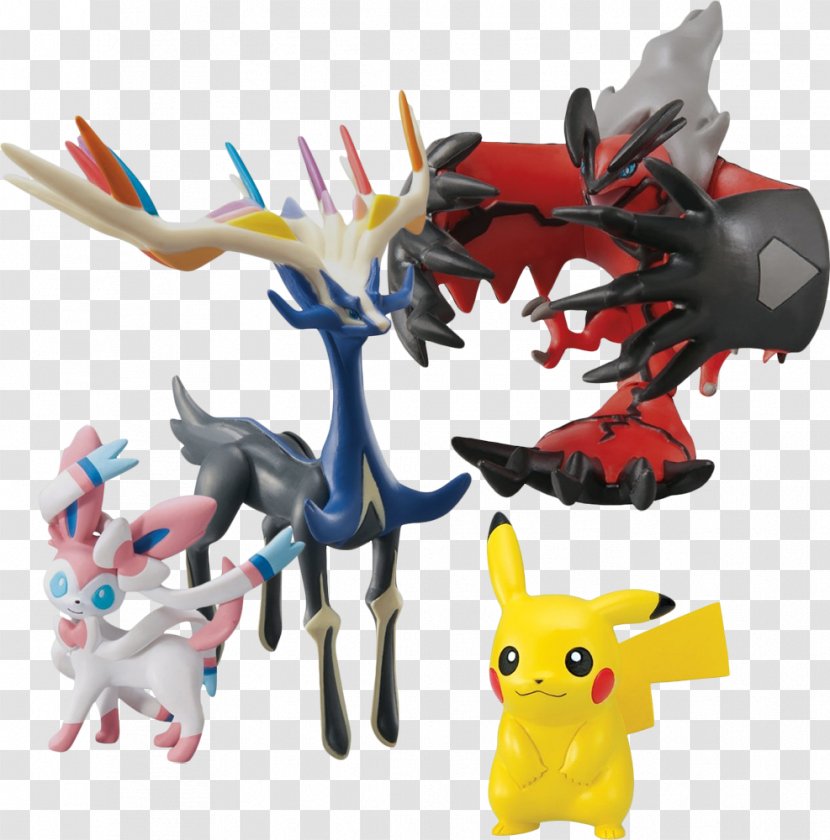 Pikachu Xerneas And Yveltal Action & Toy Figures Video Games Sylveon - Figure Transparent PNG