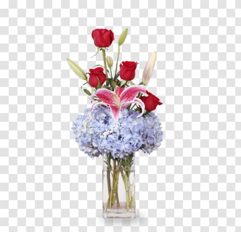 Garden Roses Cut Flowers Vase Floral Design - Art Transparent PNG