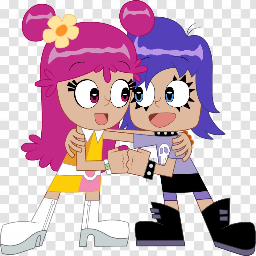 Hi Puffy AmiYumi: The Genie And Amp - Silhouette - Flower Transparent PNG