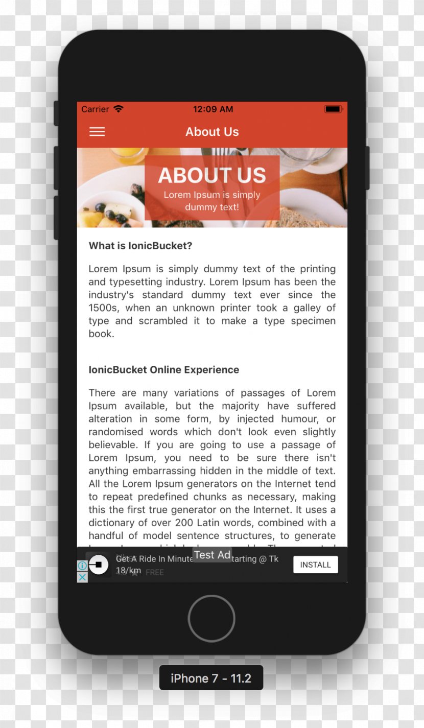 Food Restaurant Template Cafe - Multimedia - Menu App Transparent PNG