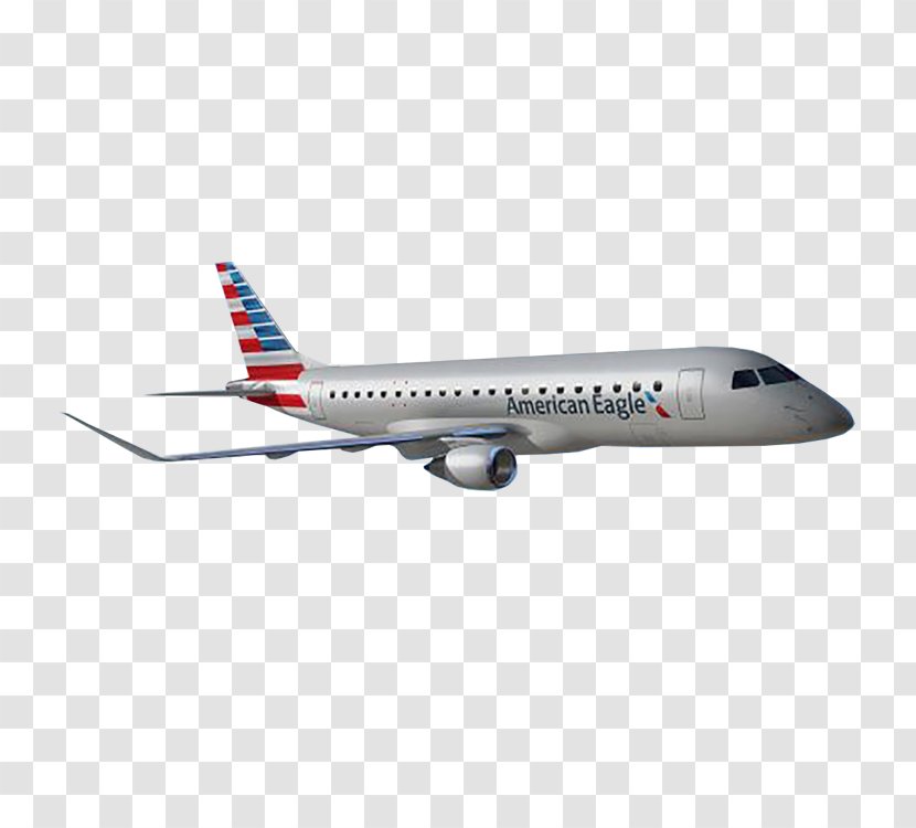 E-175 Embraer ERJ Family Airplane American Airlines Envoy Air - Wing - Aircraft Transparent PNG