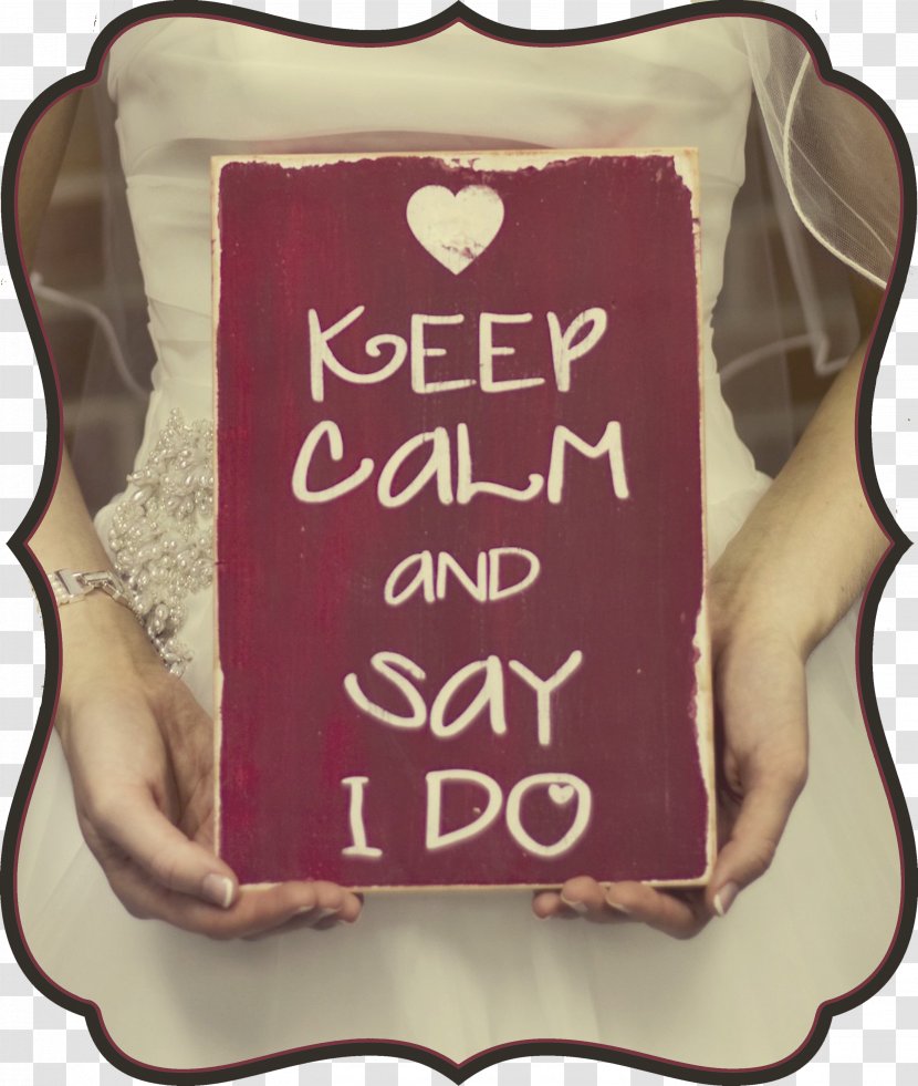 Wedding Bride Keep Calm And Carry On Engagement Gift Transparent PNG