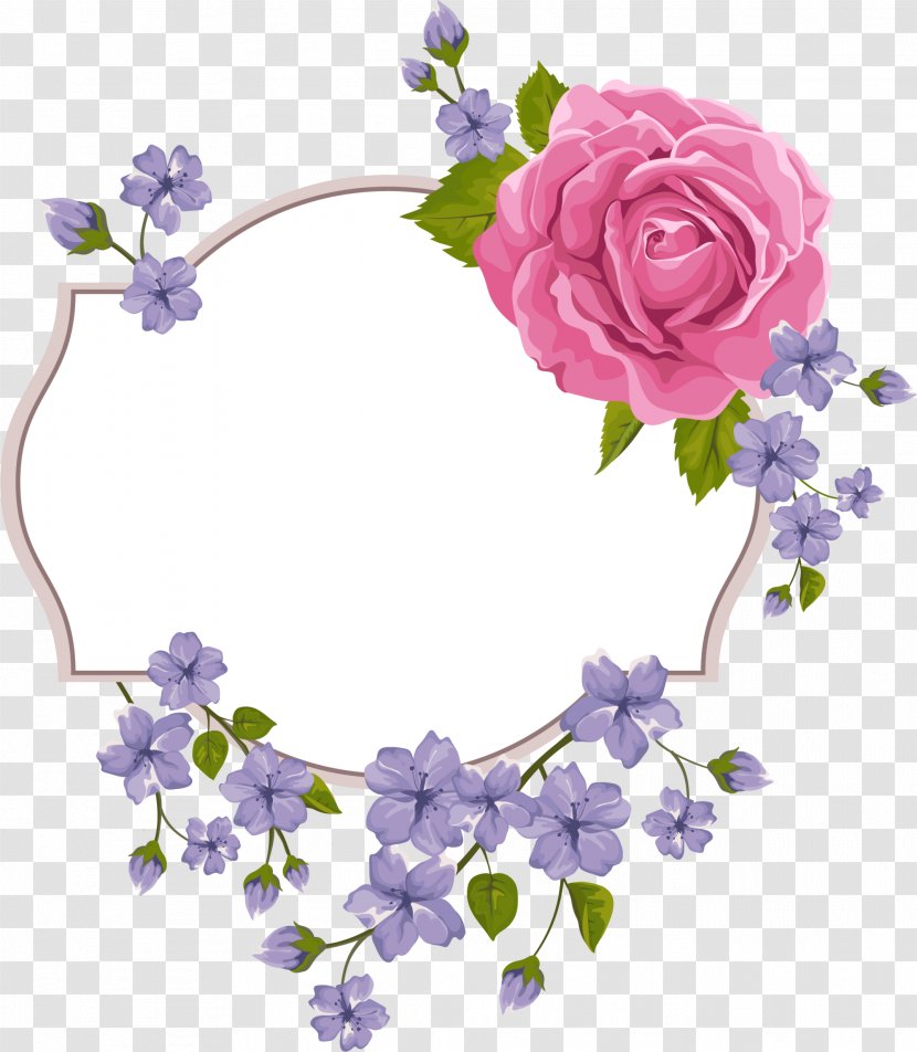Wedding Invitation Flower Violet - Petal - Purple Frame Transparent PNG
