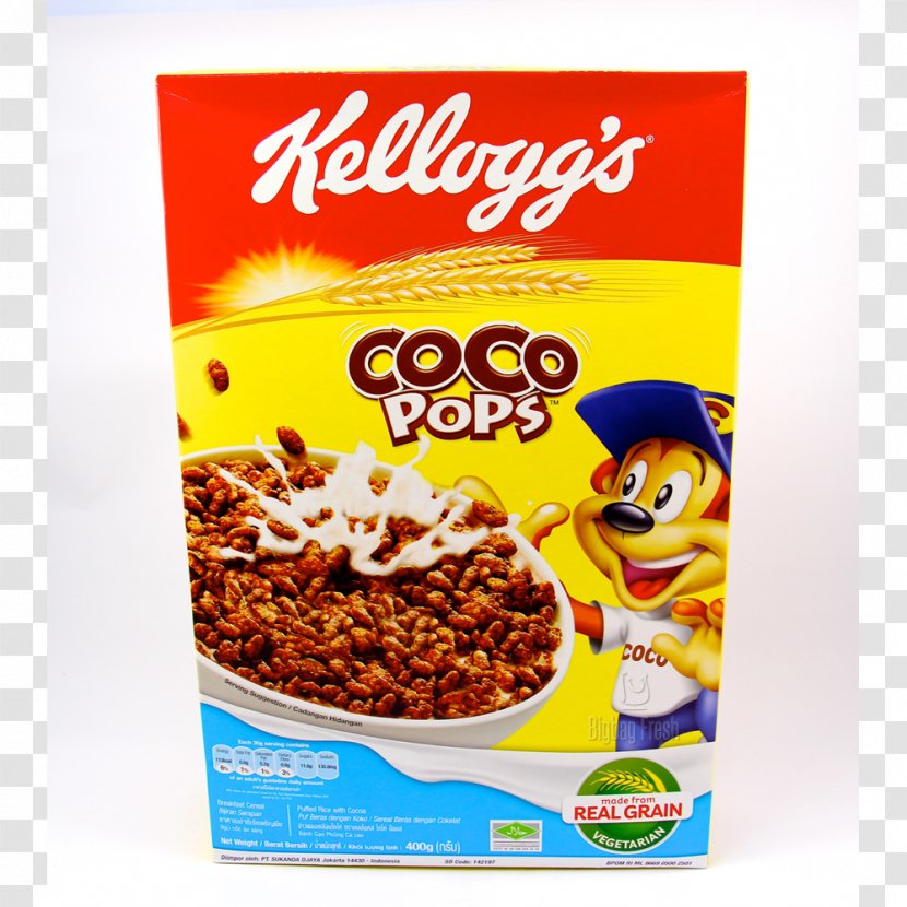 Cocoa Krispies Breakfast Cereal Corn Flakes Vegetarian Cuisine - Chocolate - Rice Grains Transparent PNG