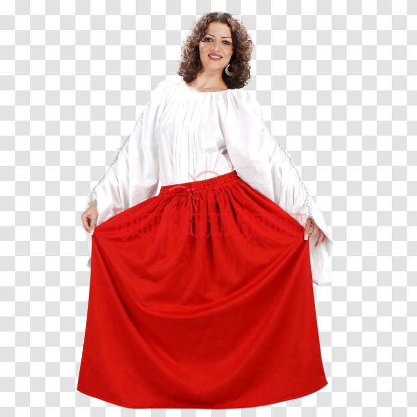 Waist Dress Gown Skirt Maroon - Day Transparent PNG
