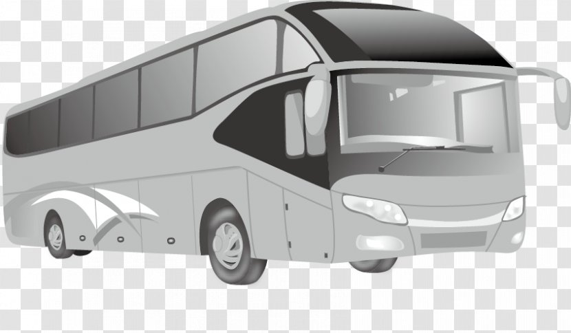 Cartoon Public Transport - Silhouette - Vector Bus Transparent PNG