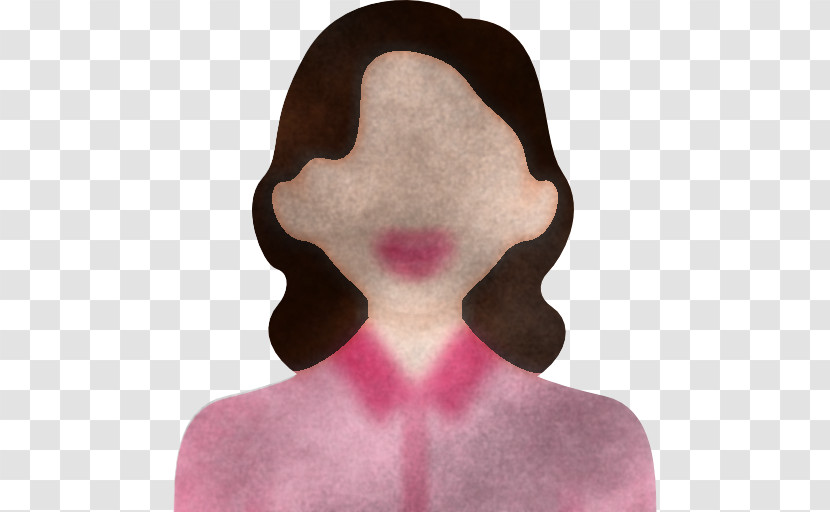 Face Hair Pink Nose Chin Transparent PNG