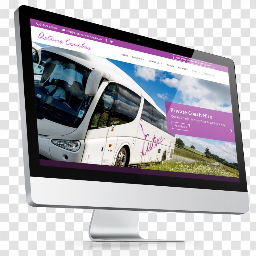 F8 Creates Ltd Astons Coaches Ltd. Business Computer Monitors - Advertising Transparent PNG