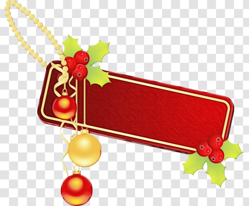 Christmas Tree Watercolor - Drawing - Rectangle Chain Transparent PNG