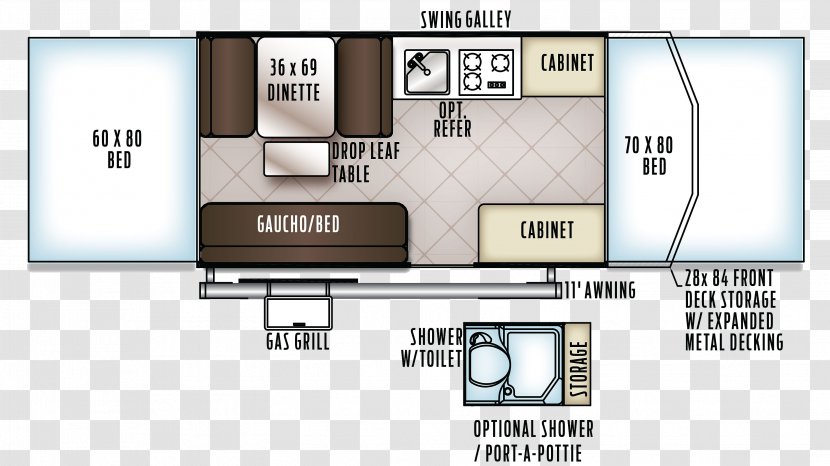 Campervans Forest River Floor Plan Caravan Elkhart - Schematic Transparent PNG