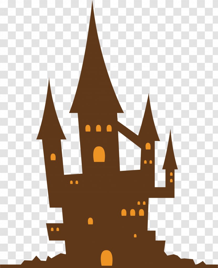 Halloween Graphic Design Illustration - Horror Castle Transparent PNG