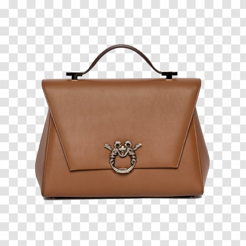 Handbag Leather Brown Caramel Color Messenger Bags - Strap - Bag Transparent PNG
