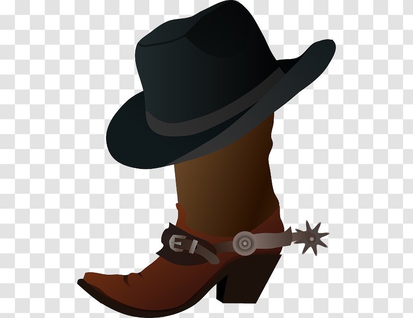 Hat 'n' Boots Cowboy Boot Clip Art - Cowboybootswithspurs Transparent PNG