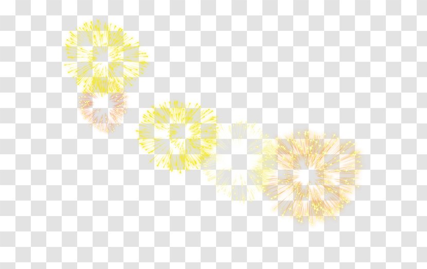 Yellow Petal Pattern - Fireworks Transparent PNG