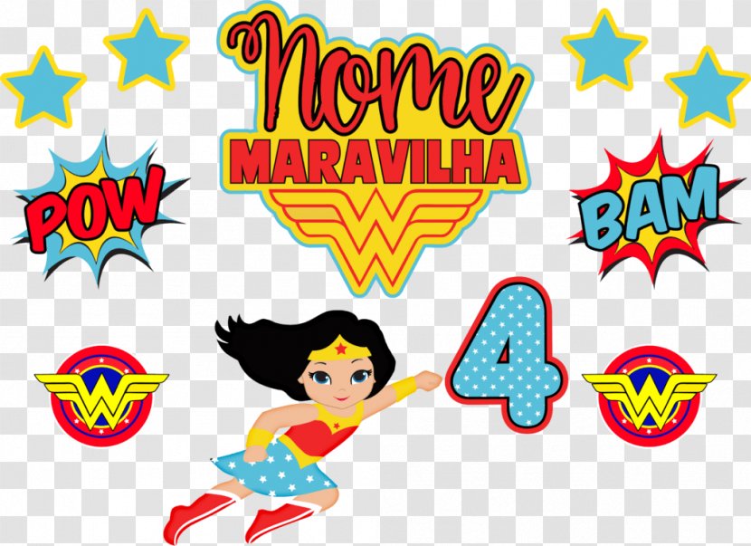 Infant Wonder Woman Superhero Brazil Clip Art - Area - MULHER MARAVILHA Transparent PNG