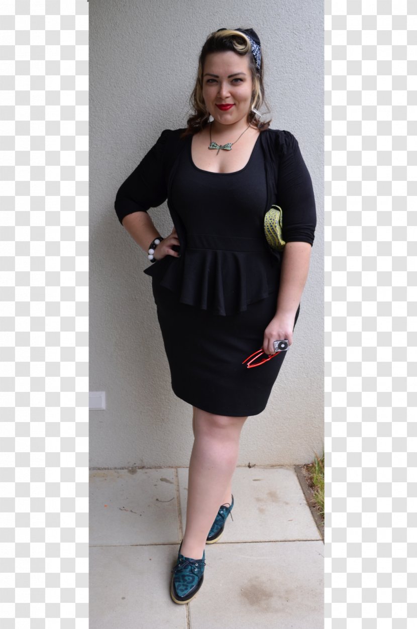 Little Black Dress Shoulder Sleeve Shoe - M Transparent PNG