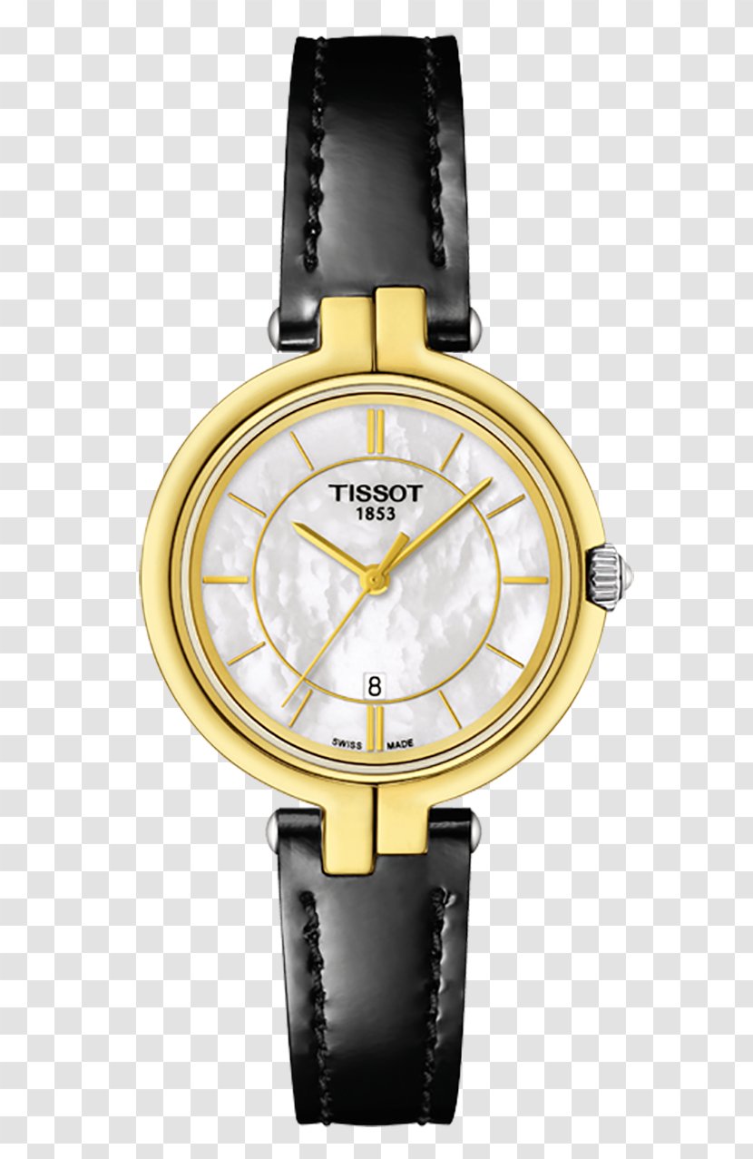 Tissot Watchmaker Watch Strap - Quartz Clock - Flamingo Water Label Transparent PNG