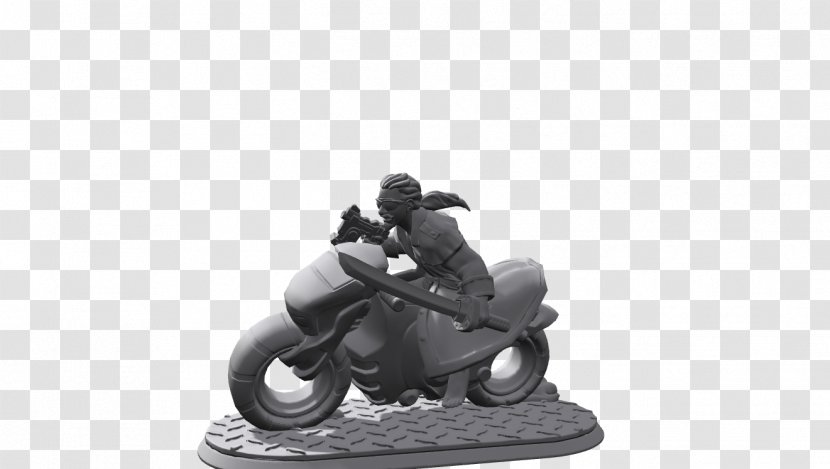 Video Game Figurine Vehicle White - Bicycle Transparent PNG