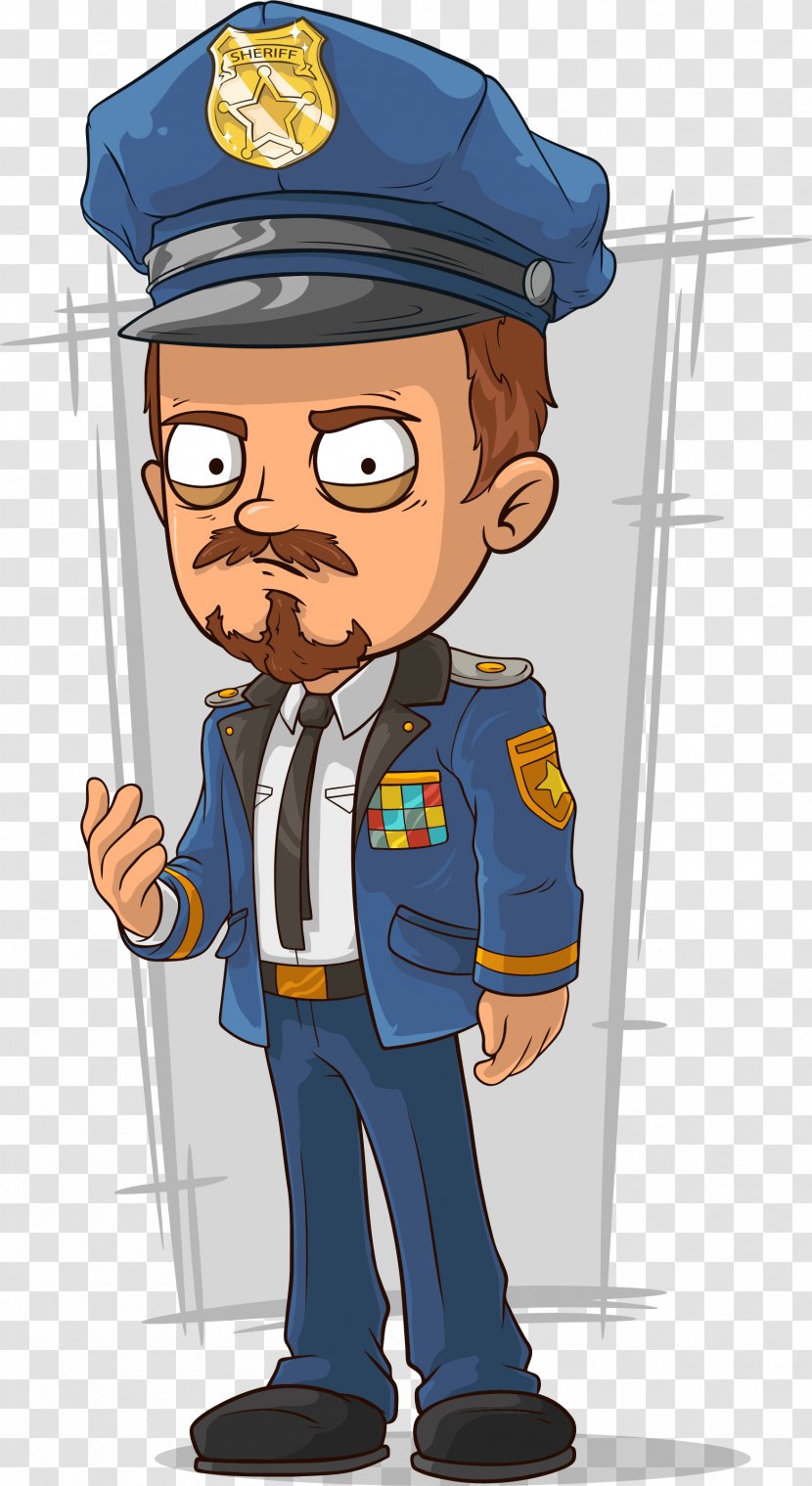 Police Officer Royalty-free Cartoon - Military Person - Hand-painted Officers Transparent PNG