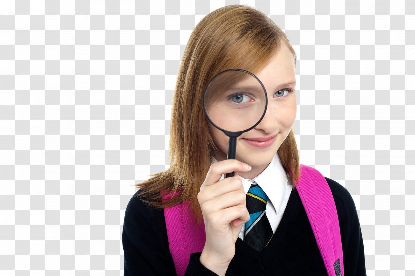 Magnifying Glass Education Student Child - Teenager Transparent PNG