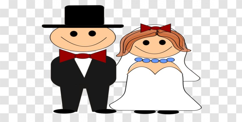 Wedding Invitation Bridegroom Clip Art - Royaltyfree - Cartoon Bride Cliparts Transparent PNG