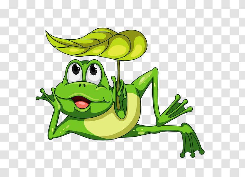 Frog Cartoon Clip Art - Fictional Character Transparent PNG
