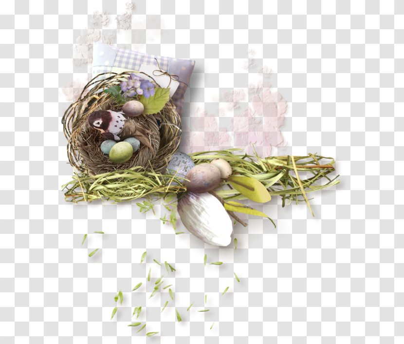 Easter Bunny Egg Bird Nest Transparent PNG