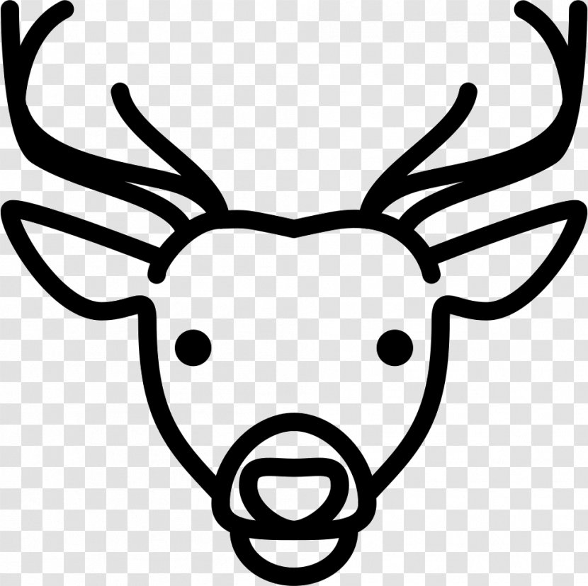 Deer - Reindeer - Line Art Transparent PNG