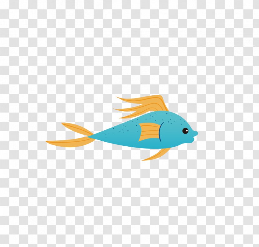 Fish Drawing Symbolophorus Barnardi - Beak - Blue Transparent PNG
