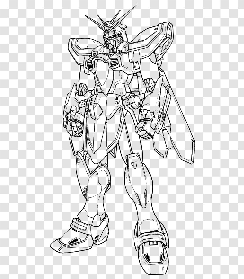 Line Art Drawing Gundam Coloring Book Image - Monochrome - Pages Candy Corn Parfait Transparent PNG