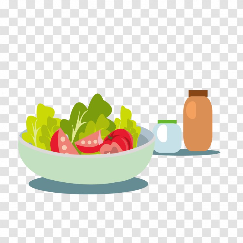 Fruit Salad Vegetable - Dressing - Vector Transparent PNG