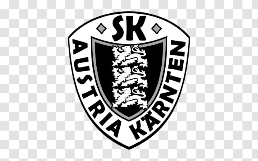 SK Austria Kärnten Klagenfurt FC Austrian Football Bundesliga - Black And White - Sk Logo Transparent PNG