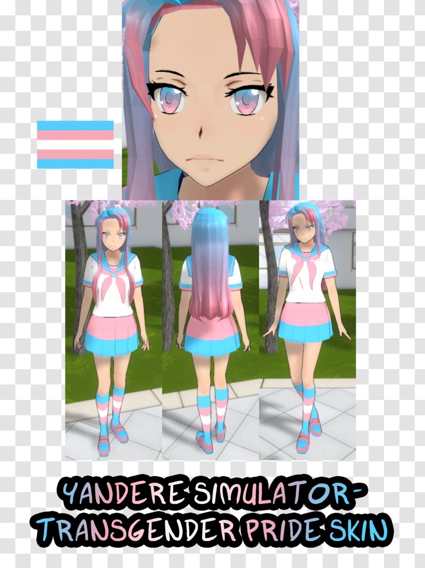 Yandere Simulator Character Transgender DeviantArt - Flower - TransGender Transparent PNG