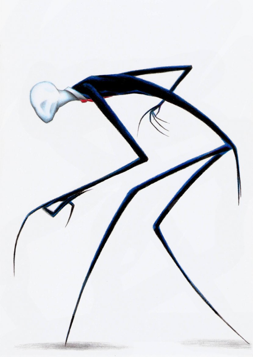 Slender: The Eight Pages Slenderman Creepypasta Drawing Jeff Killer - Wing - Slender Man Transparent PNG