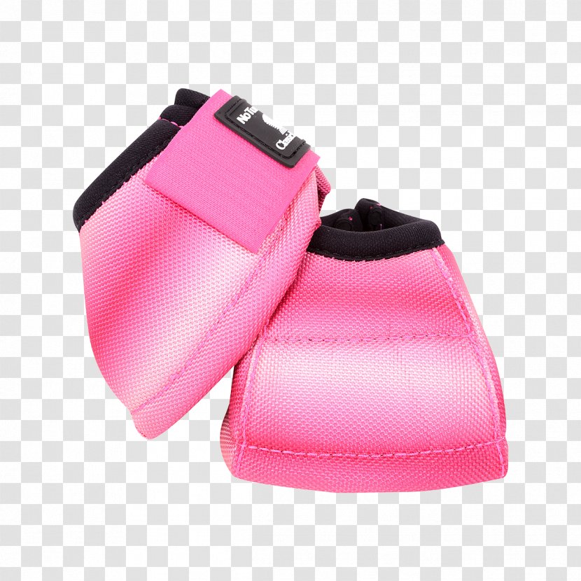 Horse Tack Bell Boots Splint Hoof Boot - Shoe - Beautiful Pink Water Stains Transparent PNG