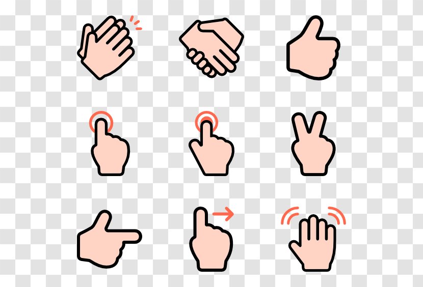 Gesture Pointing Clip Art - Finger Transparent PNG